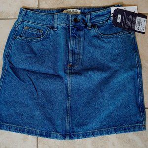 NWT Jack Wills Women's Roxy Denim Mini Skirt, Indigo, Sz. 6